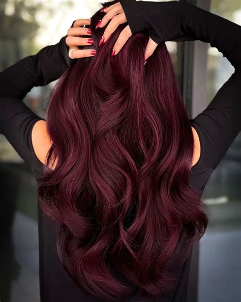 dark red black hair color|dying black hair dark red.